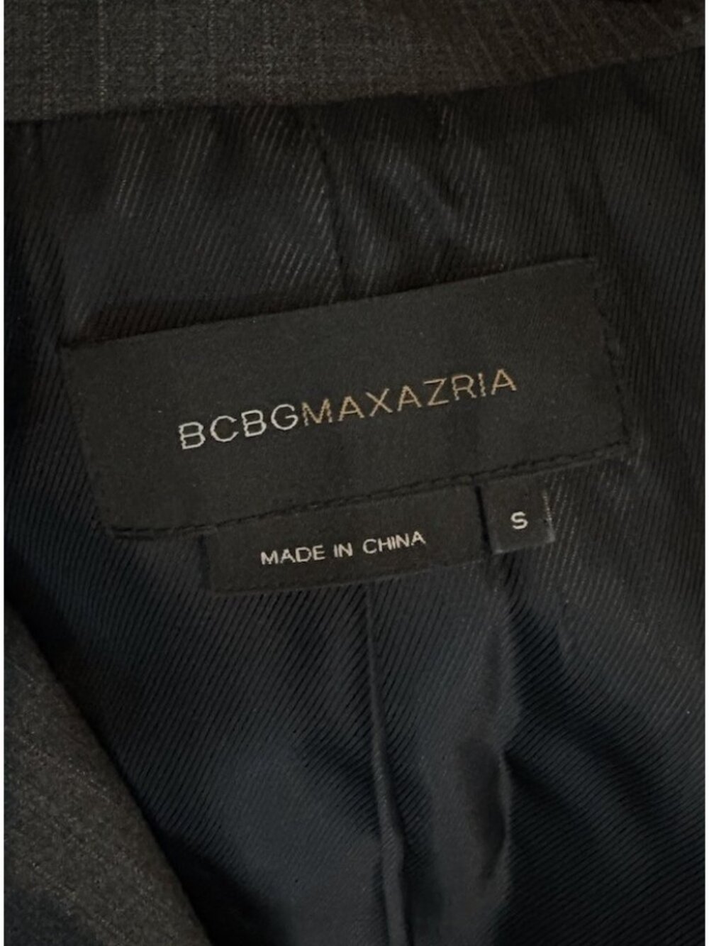 BCBG Max Azria Womens S/4 Gray & Black Skirt Suit Martine Blazer Jacket - Picture 7 of 10